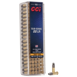 CCI Sub-sonic Small Game 40gr 100 Rounds .22LR