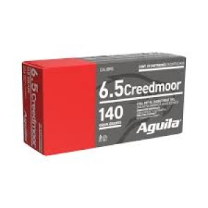 Aguila Full Metal Jacket Boat Tail 140gr 20 Rounds 6.5CM