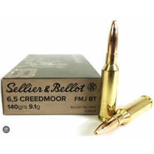 Sellier & Bellot FMJBT 140gr 20 Rounds 6.5CM