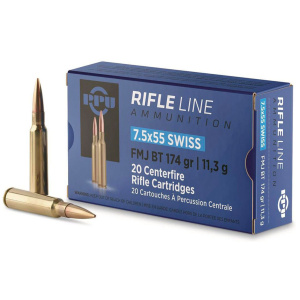 PPU FMJ 174gr 20 Rounds 7.5x55