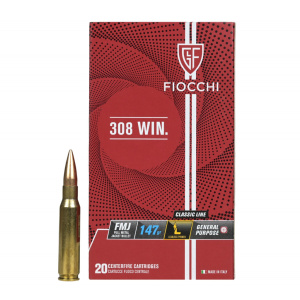 Fiocchi FMJ 147gr 40 Rounds .308 - Two Box Special