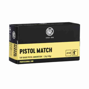 RWS Pistol Match 40gr 50 Rounds .22LR