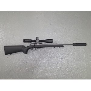 CZ 457 Synthetic (.17 HMR) with Hawke Scope & Moderator