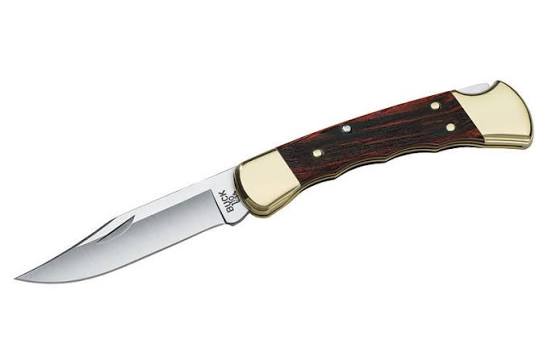 Buck 110 Folding Hunter Finger Grooved